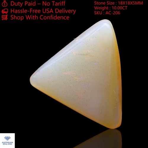 Cabujón de ópalo de fuego natural trillón de piedras preciosas artesanales... - Imagen 6 de 11