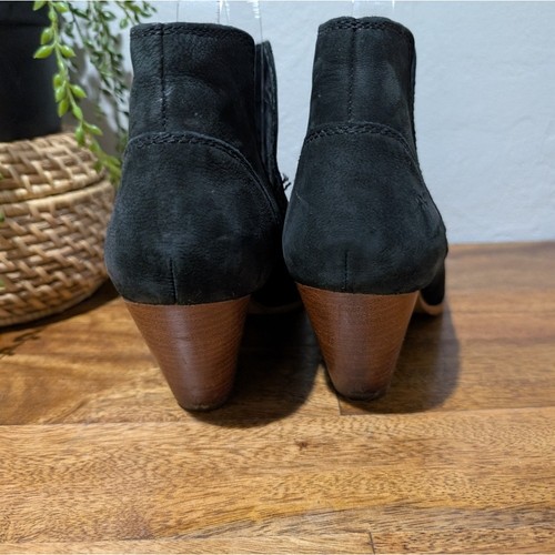 Botín Frye Reina Cut Out en Negro Talla 7M Tobillo Tacón Punta - Imagen 8 de 8