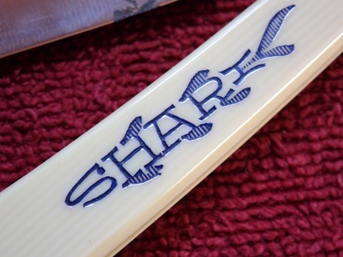 VINTAGE RASIERMESSER mit HAI in BOX ERIK ANTON BERG ESKILSTUNA SCHWEDEN SCHWEDISCH - Bild 2 von 7