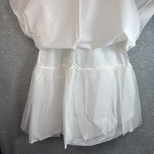 Vintage Crinoline Full Maxi Slip S/XS Petticoat White Bridal Layered Zipper - Bild 11 von 19