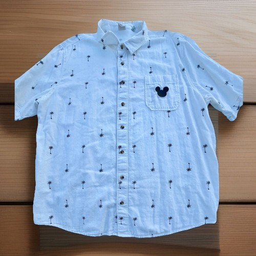 JUNK FOOD MICKEY MOUSE TROPICAL DRESS SHIRT (XXL) - Picture 2 of 8