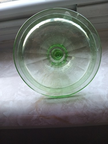 Vintage Green Depression Glass Lid / Top - Picture 4 of 11
