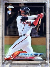 2018 Topps Chrome Ronald Acuna Jr. #193 RC Rookie card Atlanta Braves. rookie card picture