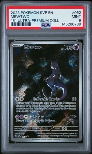 PSA 9 Pokemon Black Star Promo Mewtwo SVP EN #052 MINT Condition!!