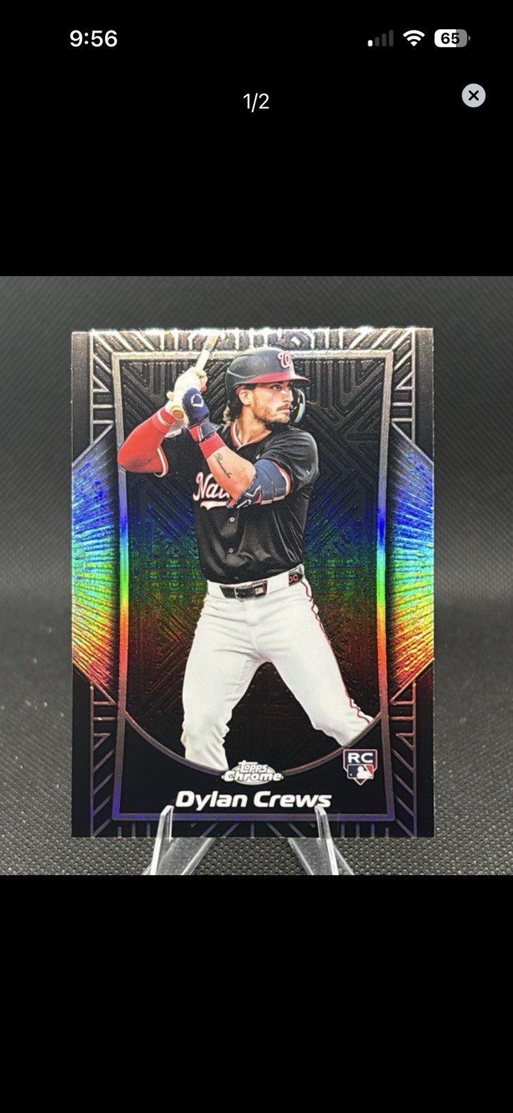 SE-14 Dylan Crews Rookie 2025 Topps Chrome - Shadow Etch Refractor