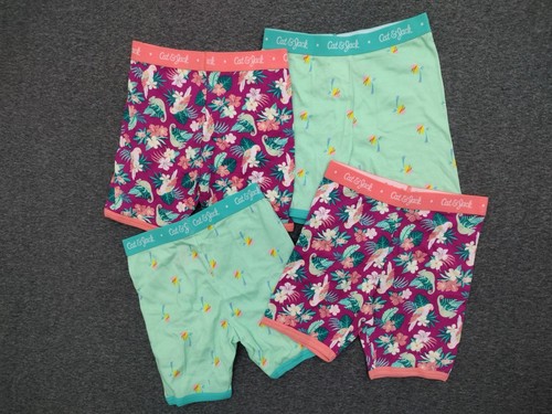 Cat & Jack Pajamas Sleep Shorts 8 Cotton 4-Piece Multicolor Tie Dye Palm Trees - Picture 2 of 10