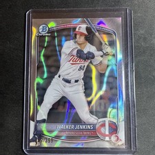 Walker Jenkins 2025 Bowman Chrome Lava 50/399 Prospect Refractor Card #BCP-1