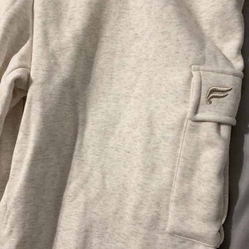 Fabletics Joggers Women XXL Cream Cozy Fleece Wide Leg Cargo Sweatpant Gym NWT - Picture 5 of 22