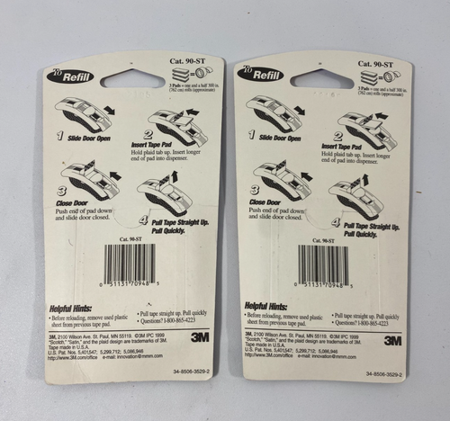 2 recambios de cinta pop-up Scotch SATINADO 225 tiras cada almohadilla púrpura para dispensador de mano - Imagen 5 de 6