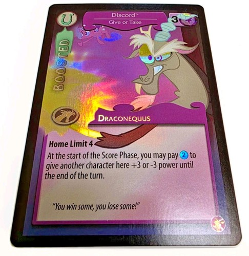 My Little Pony CCG - Discord, Give or Take - #192 UR FOIL Absolute Discord - Picture 2 of 6