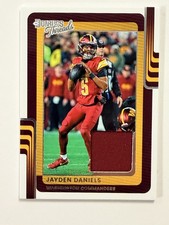 2025 Panini Donruss Donruss Threads Jayden Daniels #DTH-JDS (MEM)