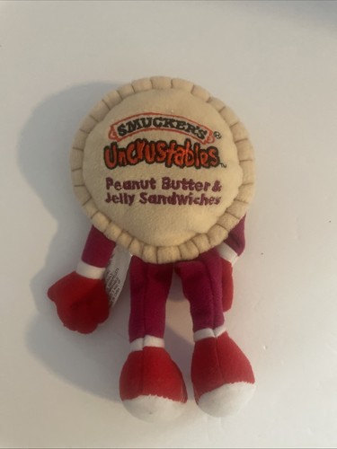 SELTEN Smucker's Uncrustables Erdnussbutter Gelee Sandwich 7" Sitzsack Sammler - Bild 4 von 5