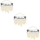  Feste Kalender Set Holz Hängende Plakette DIY Holzscheiben Anhänger Wand