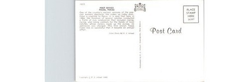Pecos TX Post Office Reeves Co. TX ~1966 Americana Postcard F J Schaaf Photo - Picture 2 of 2
