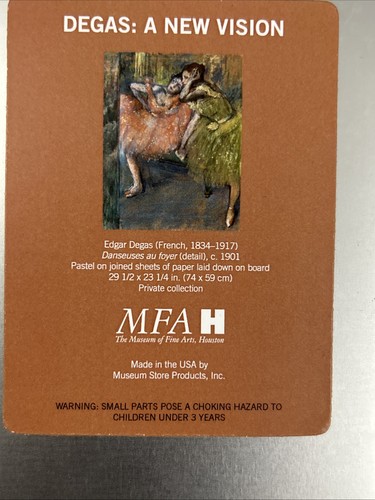 Puzzle A New Vision di Edgar Degas 100 pezzi MFA Houston completo - Foto 8 di 14