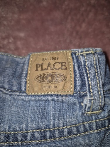 Vintage The Childrens PLACE denim adorned girls toddler skirt skort 24 M- 2 T - Picture 3 of 9