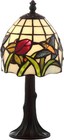 JONATHAN Y JYL8014A Hummingbird Tiffany-Style 12" LED Table Lamp Bronze