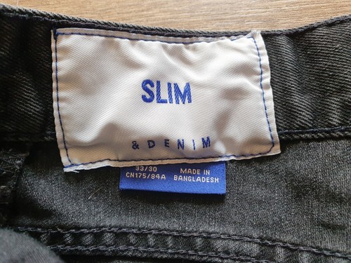 H&M Herren Slim Fit Jeans W33 L30 schwarz / C&A Jack Jones 33 30 - Bild 5 von 6