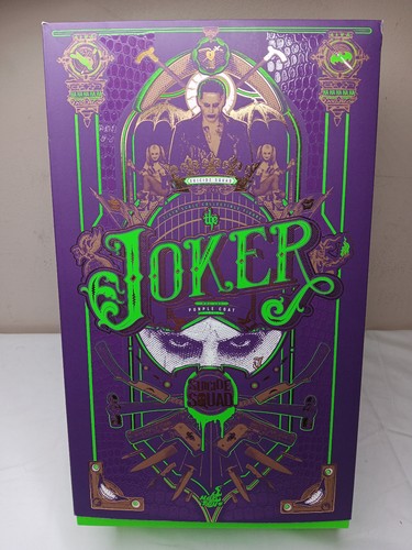 HOT TOYS ESCUADRÓN SUICIDA EL BROMISTA ABRIGO PÚRPURA VERSIÓN ACCIÓN 1/6 FIGURA NUEVO EN CAJA - Imagen 2 de 14