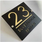CUSTOM SQUARE MATT HOUSE SIGN NUMBER STREET SIGN ACRYLIC ADDRESS DOOR WALL