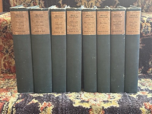 Antique Twelve Volume Edition De Luxe By Charles Lamb