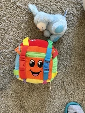 BUCKLE TOY "Bingo" Activity Cube – Toddler Early Learning Basic Life Skills