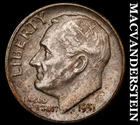 1951-D Silver Roosevelt Dime - Scarce  High Grade  Lustrous  No Reserve  #i113