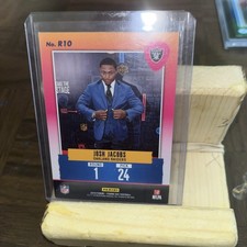 2019 Panini Draft Day Josh Jacobs #R10 58/99 Raiders Card