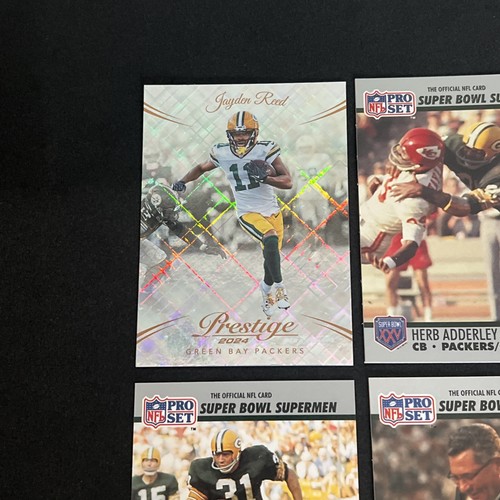 1990 NFL Pro Set Super Bowl Vince Lombardi, Jim Taylor & 2025 Jayden Reed 🏈🔥🔥 - Picture 3 of 10