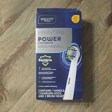 Equate Infinity Pro Rechargeable Toothbrush, 1 Handle, 2 Brush Heads NEW