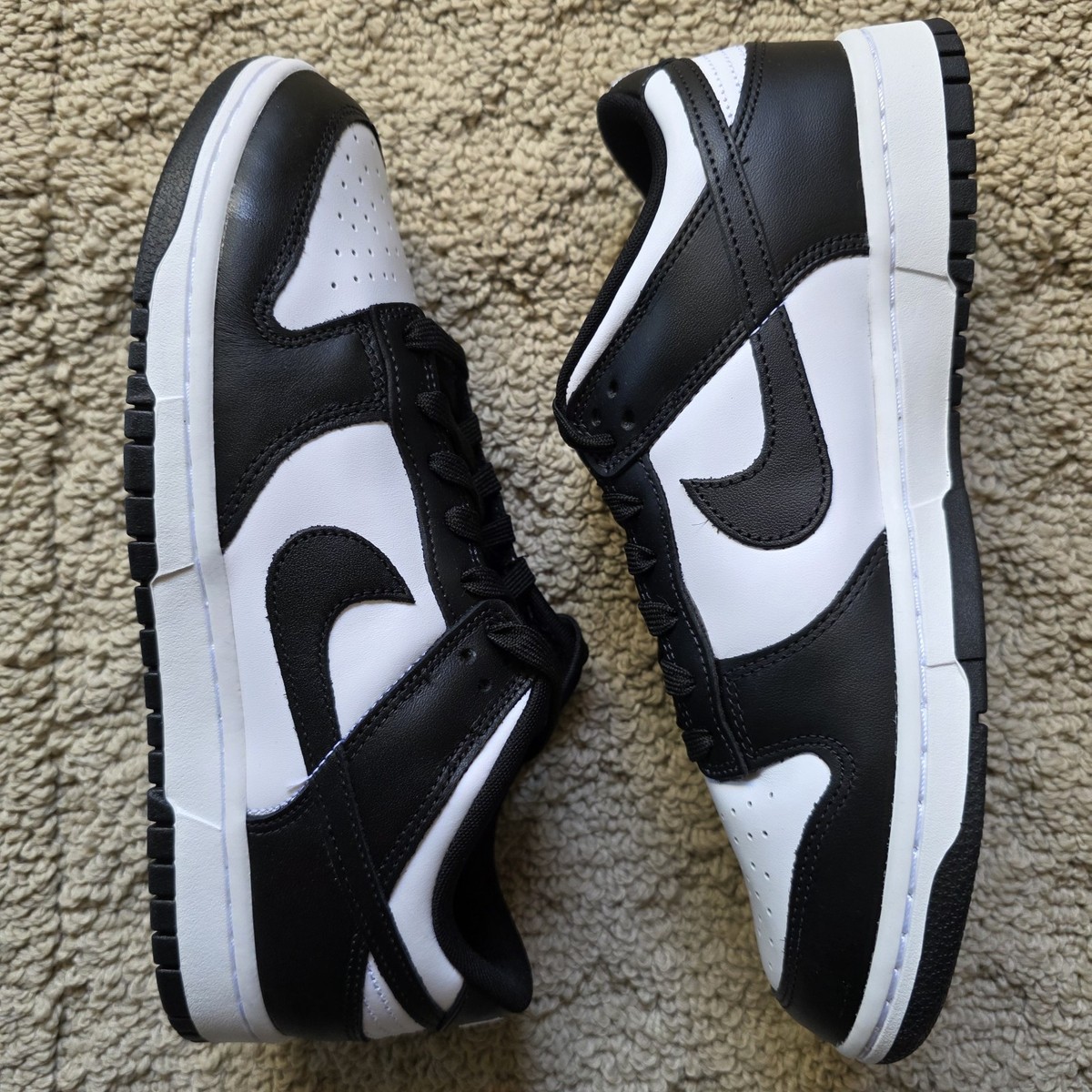 Nike Dunk Low Black White Brand New Sz 9.5 | eBay