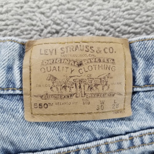 VTG Levis Shorts Womens 30 Blue Denim 2" Cutoffs Orange Tab 90s Daisy Dukes - Picture 3 of 12