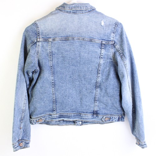 Wonder Nation Girl's Distressed Blue Jean Denim Jacket Size XL (14-16) Youth - Picture 2 of 5