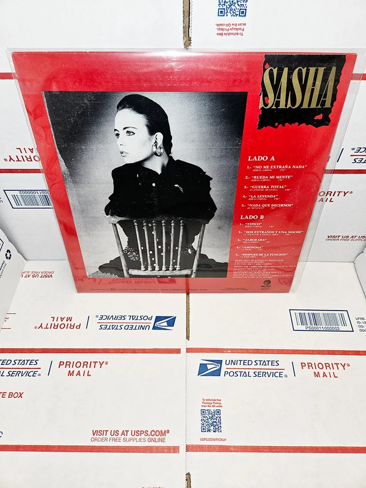 Sasha Sokol (Sasha w/ Lyrics) 1987 Ecuador LP Vinyl [Brand New] Rueda Mi Mente Foto 2 de 2