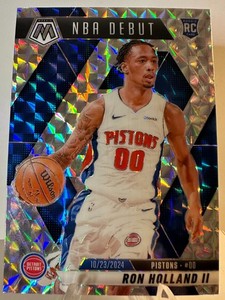 2024-25 Panini Mosaic #258 Ron Holland RC- NBA Debut Prizm Parallel