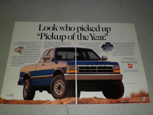 VARIOS ANUNCIOS DE RECOGIDA DODGE DAKOTA DE COLECCIÓN/ARTÍCULOS DE COLOR - Imagen 15 de 38