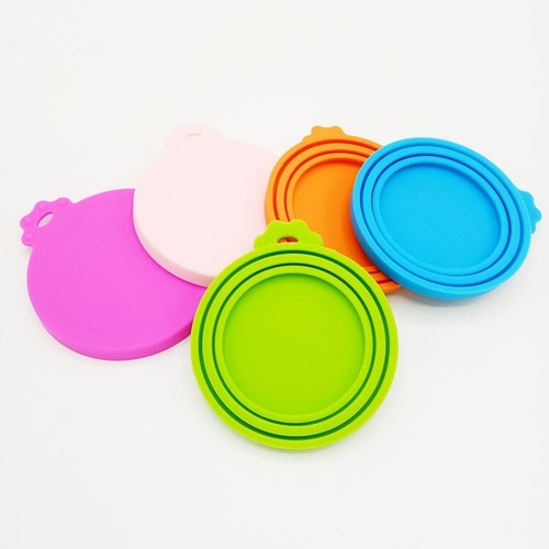 1/2/3/4/6x Pet Food Can Cover Lid Puppy Dog Cat Pet Tin Silicone Reusable Cap - Picture 27 of 28