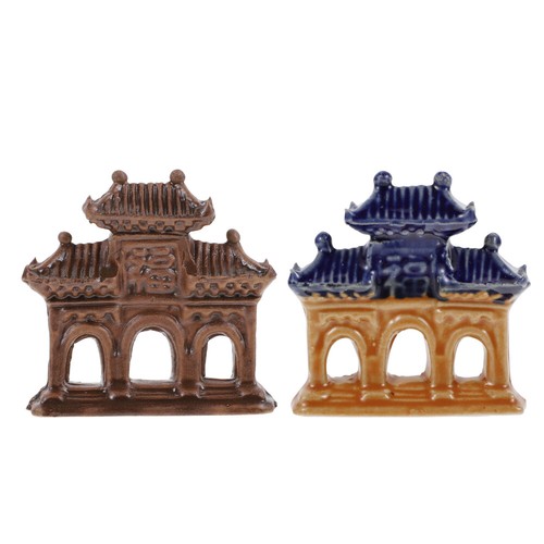 2 Pcs Arche Décorative Daquarium Décoration remises De Paysage Ornements