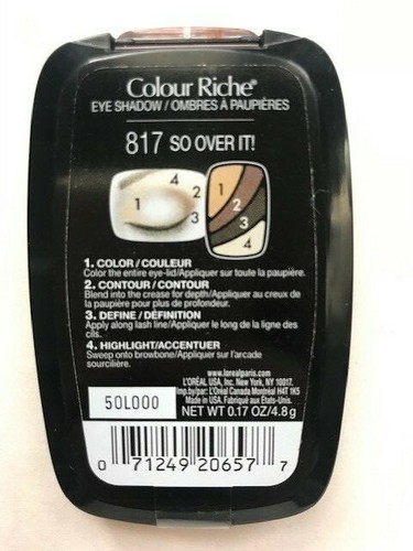 L'oreal Colour Riche Eye Shadow 4 Color Palette B1G2 SALE (L84) - Picture 15 of 15