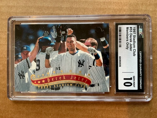 1997 Stadium Club Members Only/750  DEREK JETER Just Graded CGC 10 Gem Mint.