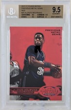 Fleer Retro Precious Metal Gems Red Alonzo Mourning 103/150 BGS 9.5 GEM POP  1