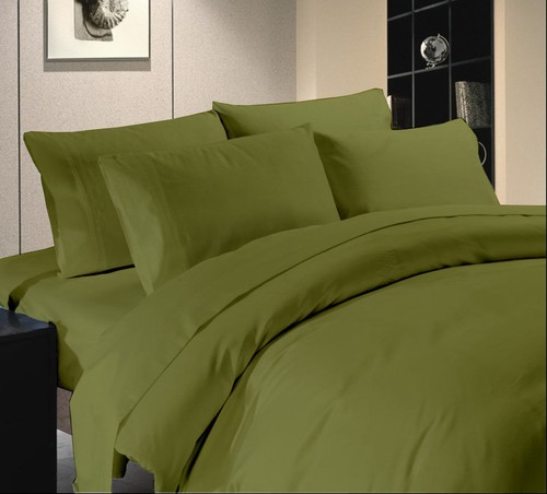 6 Piece Bed Sheet Set Solid All Colors & Sizes 1000 TC 100 Egyptian Cotton - Picture 16 of 25