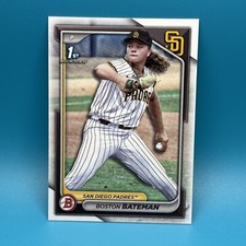 Boston Bateman 2024 Bowman Draft RC #BD-34 San Diego Padres