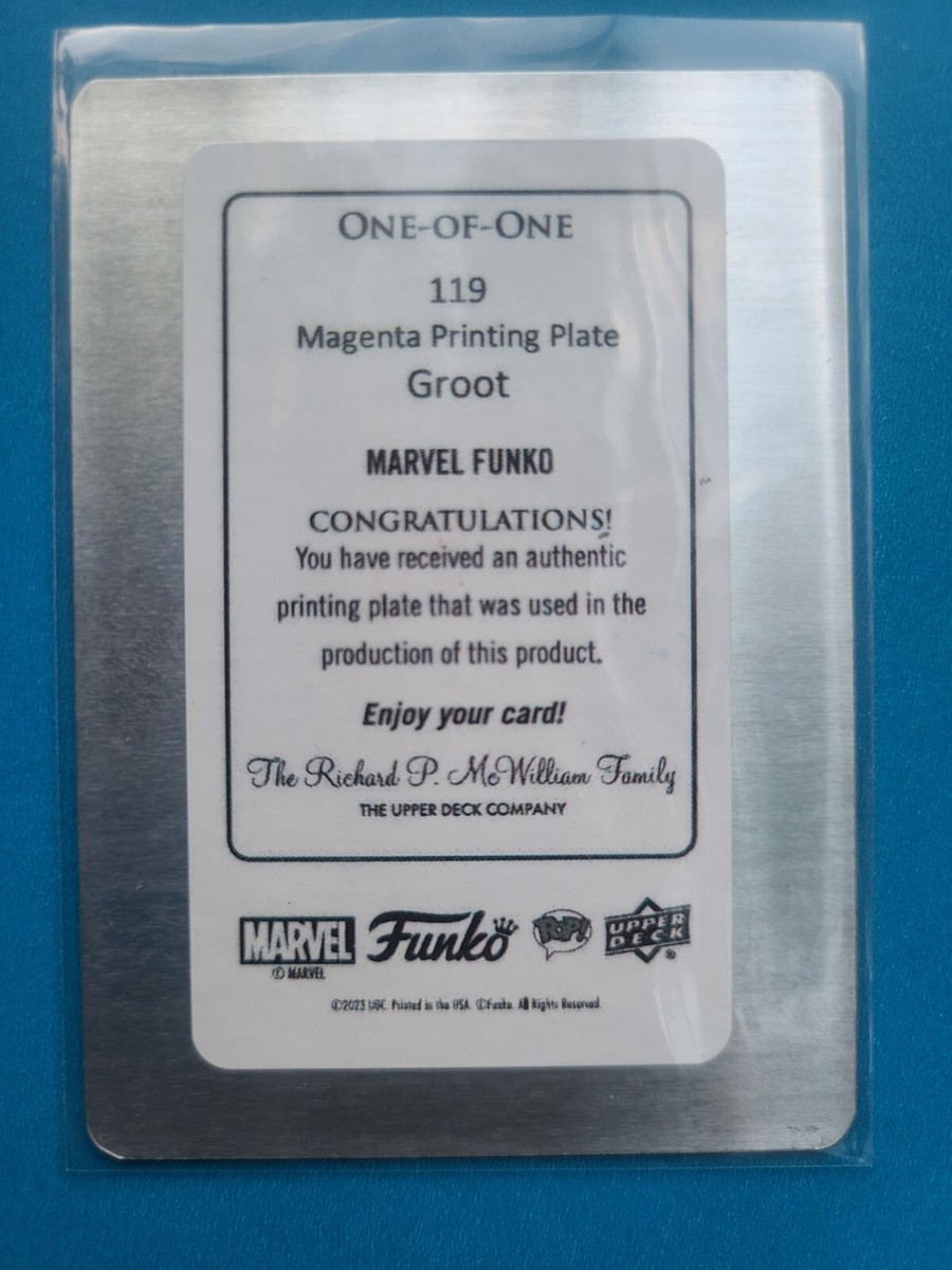 upper deck キャプテンアメリカ　印刷プレート　one of one SDCC 2023 Funko Marvel Upper Deck Very Rare 1 Of 1 Printing