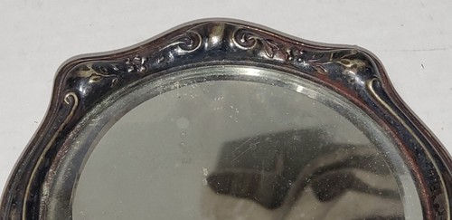 Antik Deutsch Silber Jugendstil Blumenmuster Hand Waschtisch Spiegel gestempelt PAT. 1905 - Bild 7 von 24