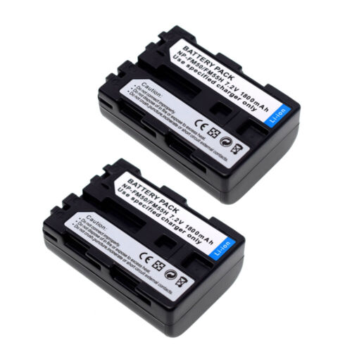 2pk Replacement Battery for Sony NP-FM50 FM30 HDR-HC1 HDR-SR1 HDR-UX1 DSR-PDX10 - Picture 2 of 5