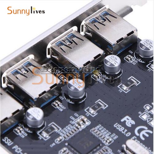 4 Port PCI-E Mini Card Slot Express Expansion to USB 2.0/3.0 Adapter Riser Card - Picture 3 of 26