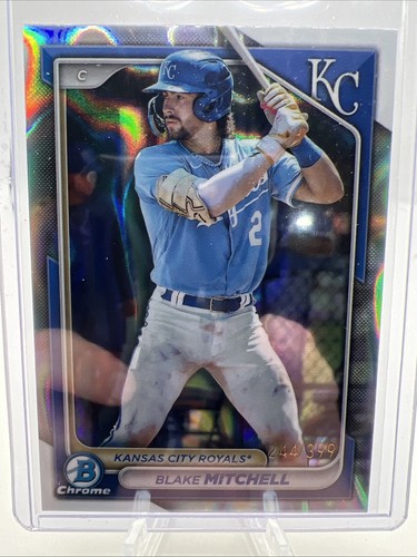 2024 Bowman Chrome Prospects Lava Refractor /399 Blake Mitchell #BCP-117 Royals