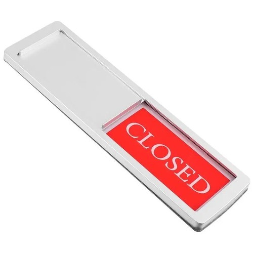 2 Stück offen geschlossen Schild für Geschäft Tür Blinker hängend Schiebe Büro - Bild 3 von 8
