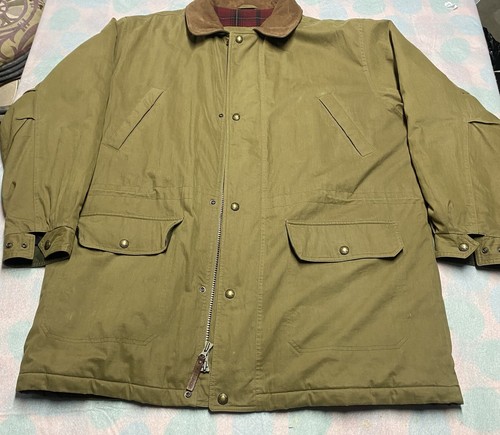 VTG 90's Woolrich Leather Collar Barn Jacket - Picture 1 of 8